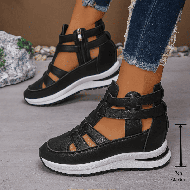 BelleConfort™ Orthopedic Platform Sandals - Elegance Without Foot Pain