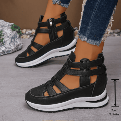 BelleConfort™ Orthopedic Platform Sandals - Elegance Without Foot Pain