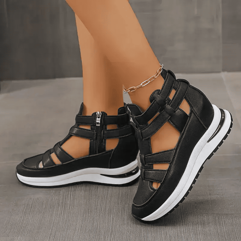 BelleConfort™ Orthopedic Platform Sandals - Elegance Without Foot Pain