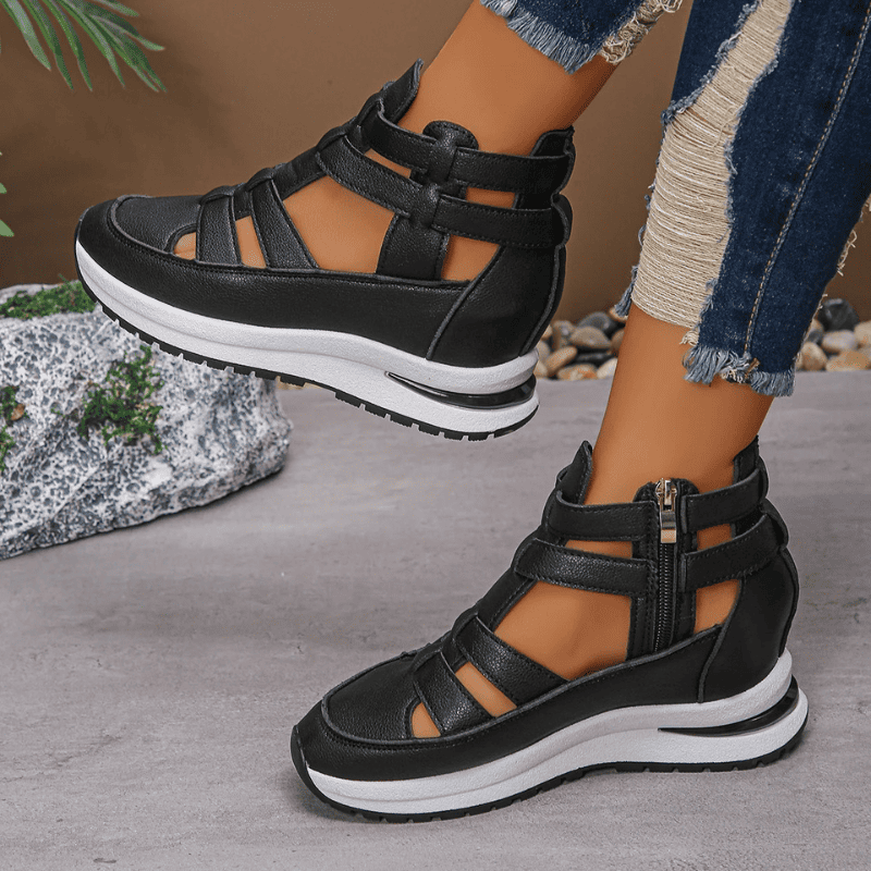 BelleConfort™ Orthopedic Platform Sandals - Elegance Without Foot Pain