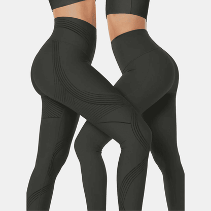 BelleFit™ 3D Anti-Cellulite Sculpting Leggings – Lift Effect & Tummy Control