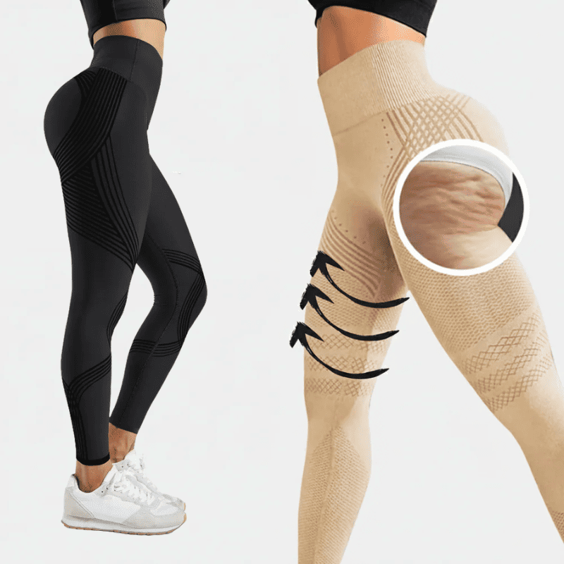 BelleFit™ 3D Anti-Cellulite Sculpting Leggings – Lift Effect & Tummy Control