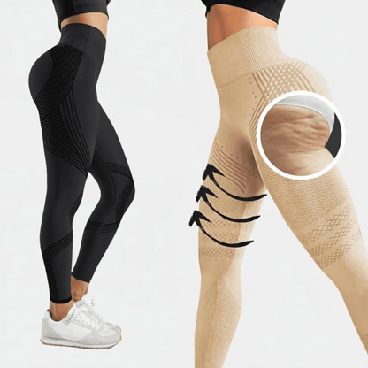 BelleFit™ 3D Anti-Cellulite Sculpting Leggings – Lift Effect & Tummy Control