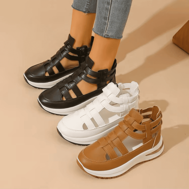 BelleConfort™ Orthopedic Platform Sandals - Elegance Without Foot Pain