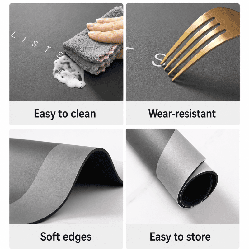 HydraMat™ Premium Bath Mat – Instant-Dry 4-Layer Technology