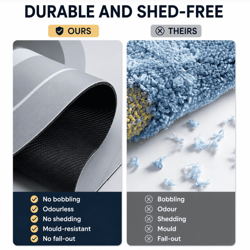 HydraMat™ Premium Bath Mat – Instant-Dry 4-Layer Technology