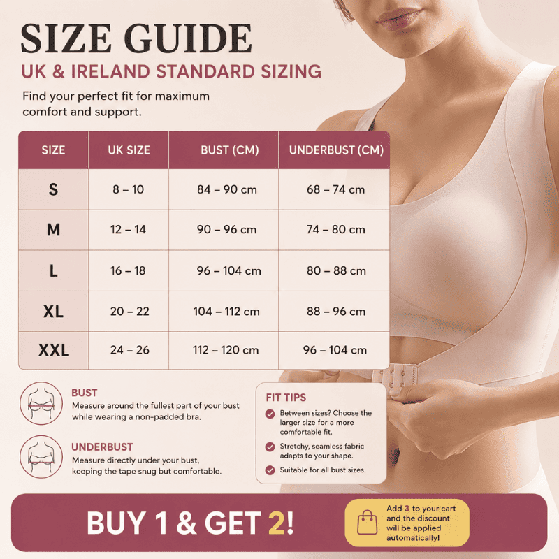 Posture Support Bra – Improved Alignment and All-Day Comfort [BUY 1, GET 2]